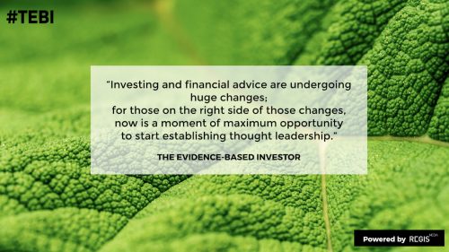 evidence-based advisers need to take new approaches to investing