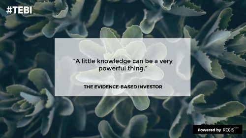 the new documentary by RegisMedia about evidence based investing ensures knowledge tranfer