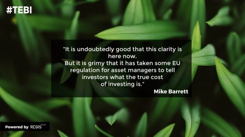 Mike Barrett quote about revealing the true cost of investing