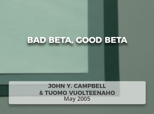 Bad Beta, Good Beta
