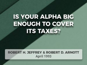 Is Your Alpha Big Enough To Cover Its Taxes?