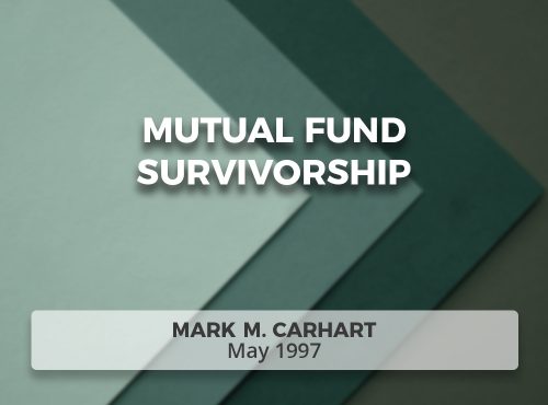 Mutual Fund Survivorship