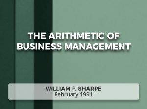 The Arithmetic of Active Management