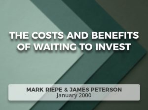 The Costs and Benefits of Waiting to Invest