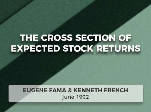The Cross Section of Expected Stock Returns