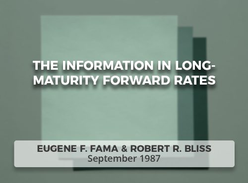 The Information in Long-Maturity Forward Rates