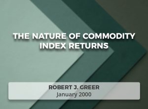 The Nature of Commodity Index Returns