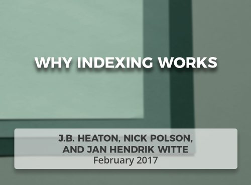 Why Indexing Works