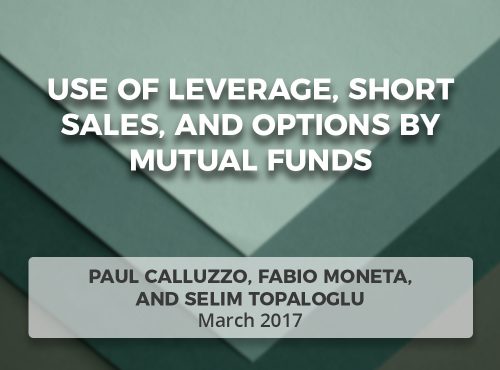 Use of Leverage, Short Sales, and Options by Mutual Funds