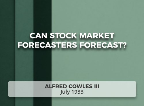Can Stock Market Forecasters Forecast?