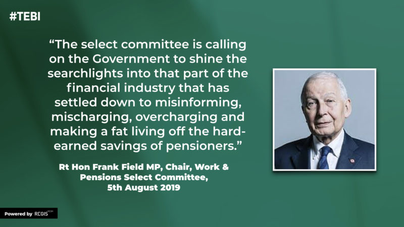 Frank Field on cost transparency